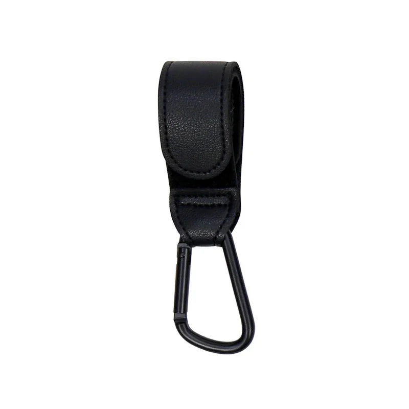 1/2pcs Baby Stroller Hook PU Leather Pram Organizer