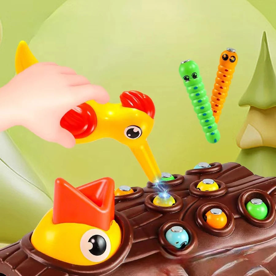 Montessori Educational Toys for Children Woodpecker