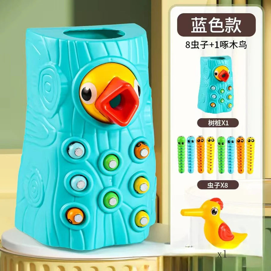 Montessori Educational Toys for Children Woodpecker