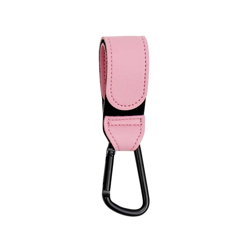 1/2pcs Baby Stroller Hook PU Leather Pram Organizer
