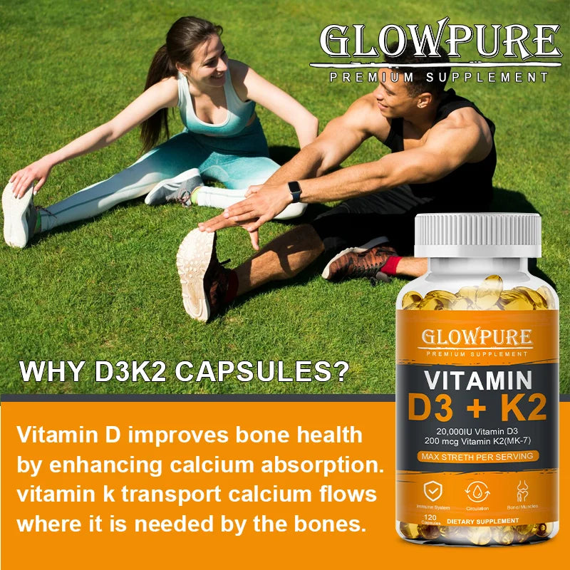 Vitamin D3 K2 Capsule - 20,000 IU Vitamin D3
