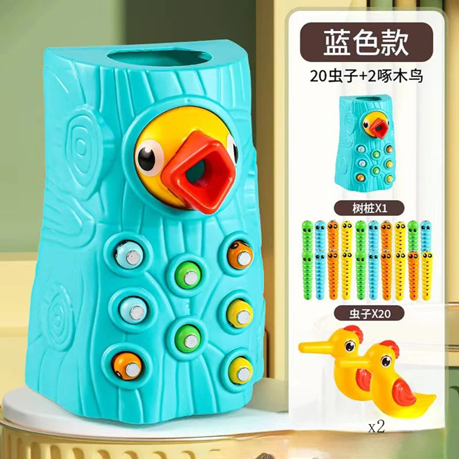 Montessori Educational Toys for Children Woodpecker