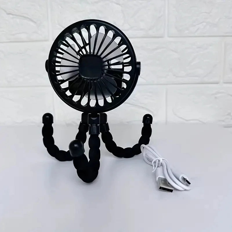 Baby Stroller Fan Hand Held Rechargeable