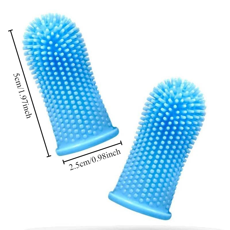Dog Super Soft pet Finger Toothbrush Teeth Cleaning