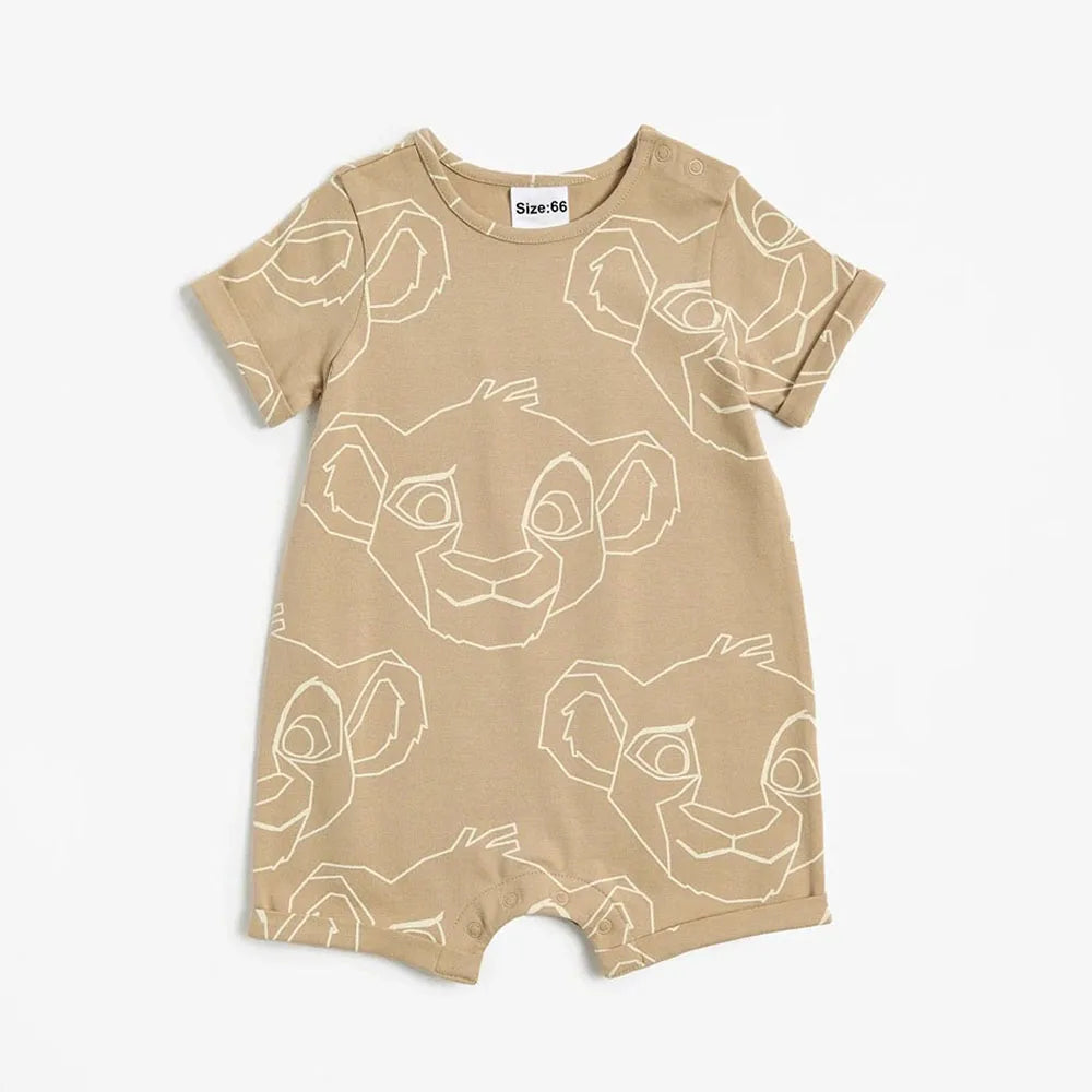 2Pcs Mickey Mouse Printed Baby Rompers