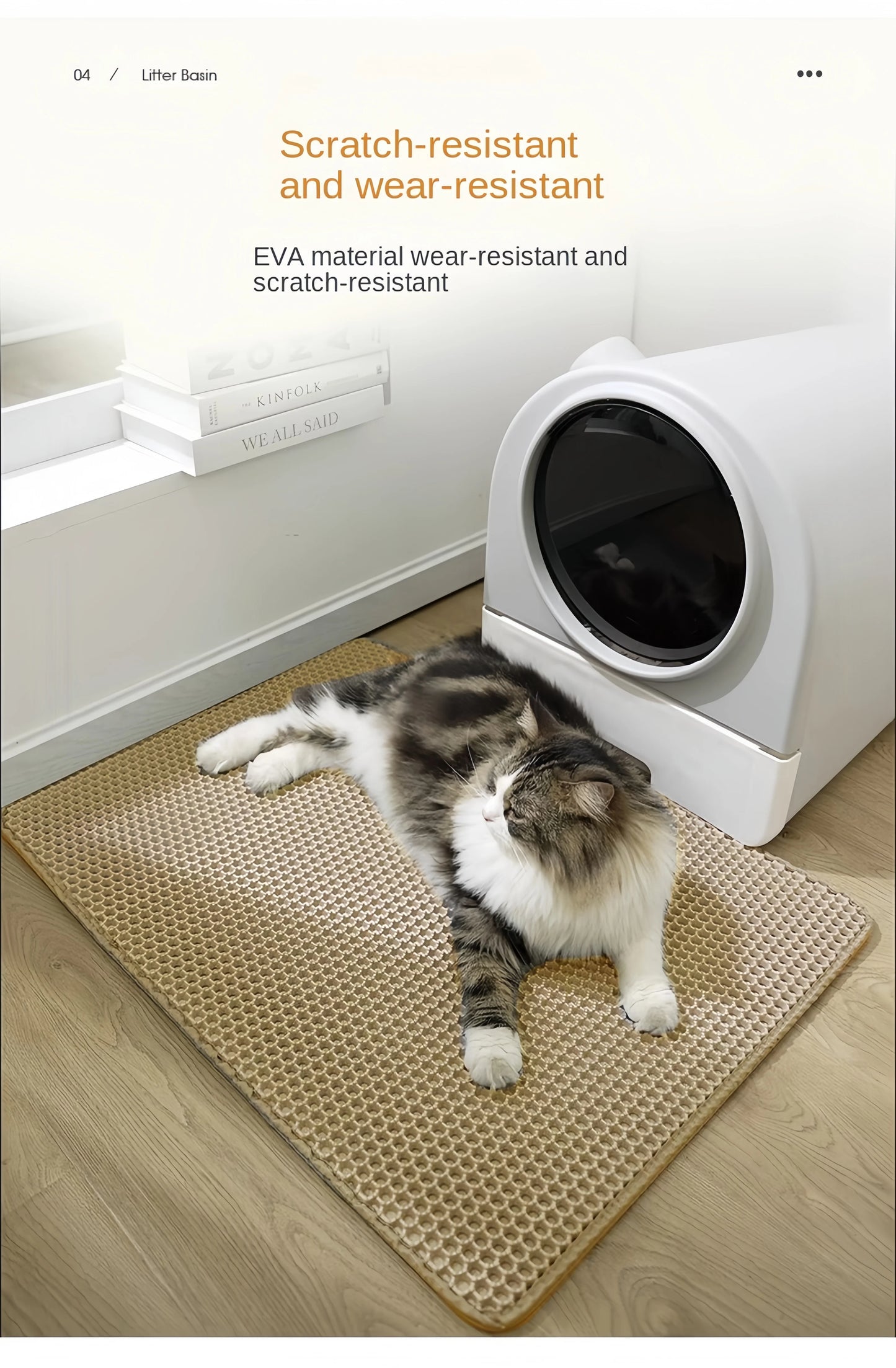 90X60CM Cat Litter Mat Waterproof Double Layer