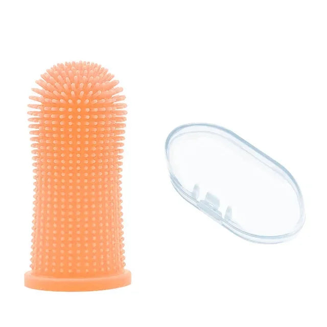 Dog Super Soft pet Finger Toothbrush Teeth Cleaning