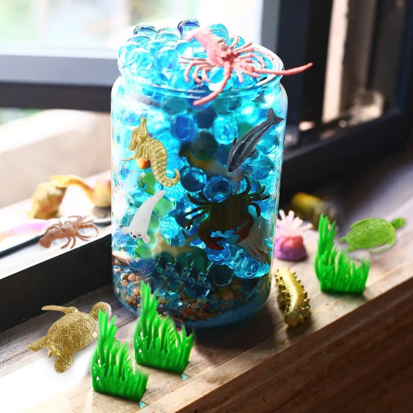 60Pcs Mini Simulation Animal Set Solid Wild Animal