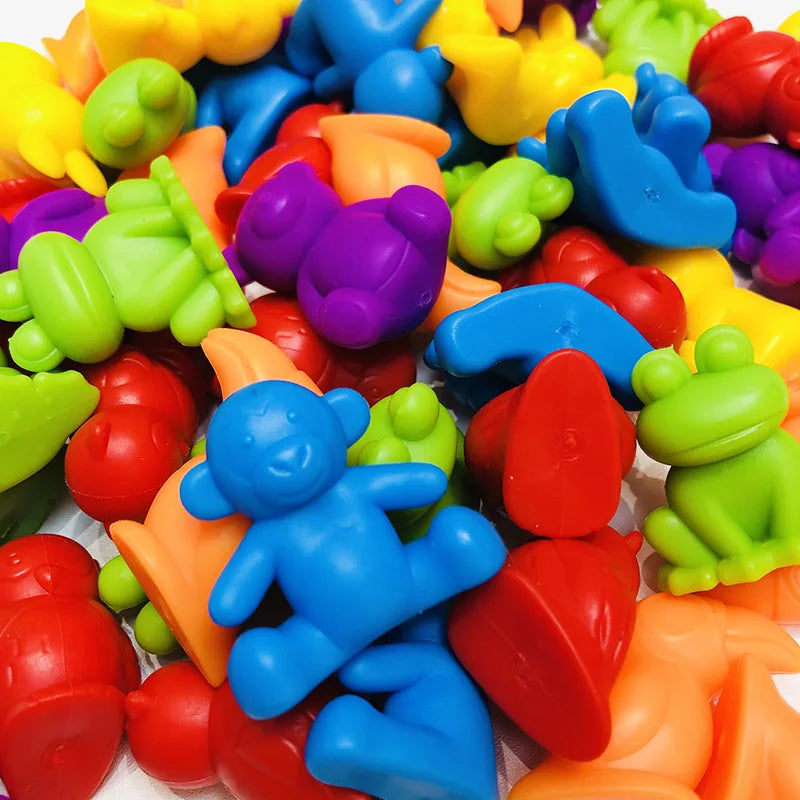 Montessori Material Rainbow Counting Bear