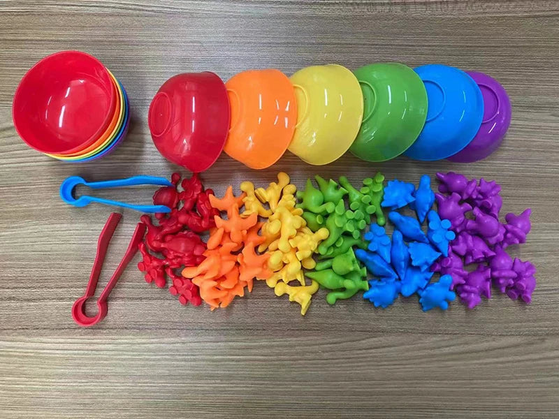 Montessori Material Rainbow Counting Bear