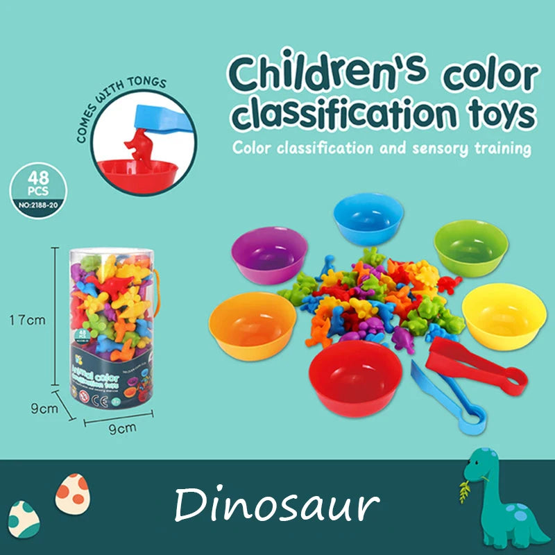 Montessori Material Rainbow Counting Bear
