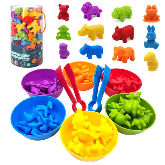 Montessori Material Rainbow Counting Bear