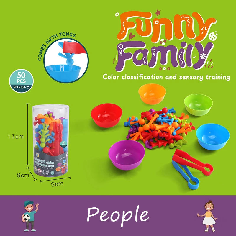 Montessori Material Rainbow Counting Bear