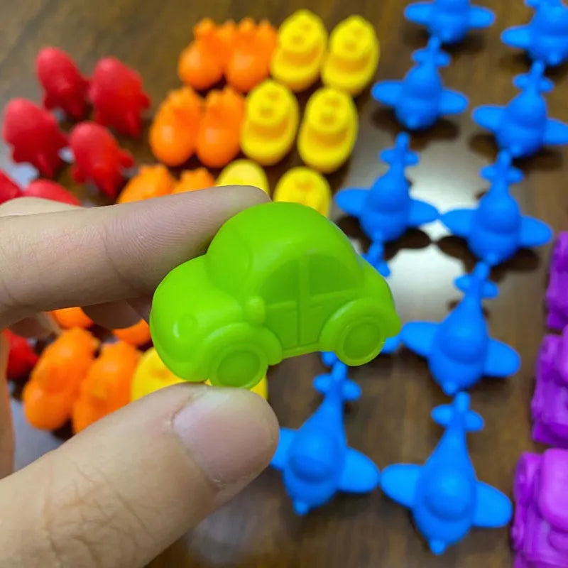 Montessori Material Rainbow Counting Bear
