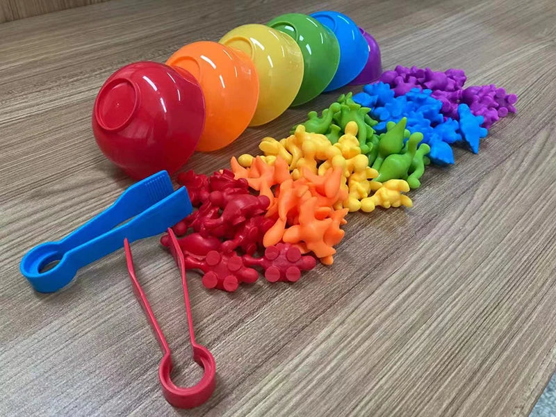 Montessori Material Rainbow Counting Bear