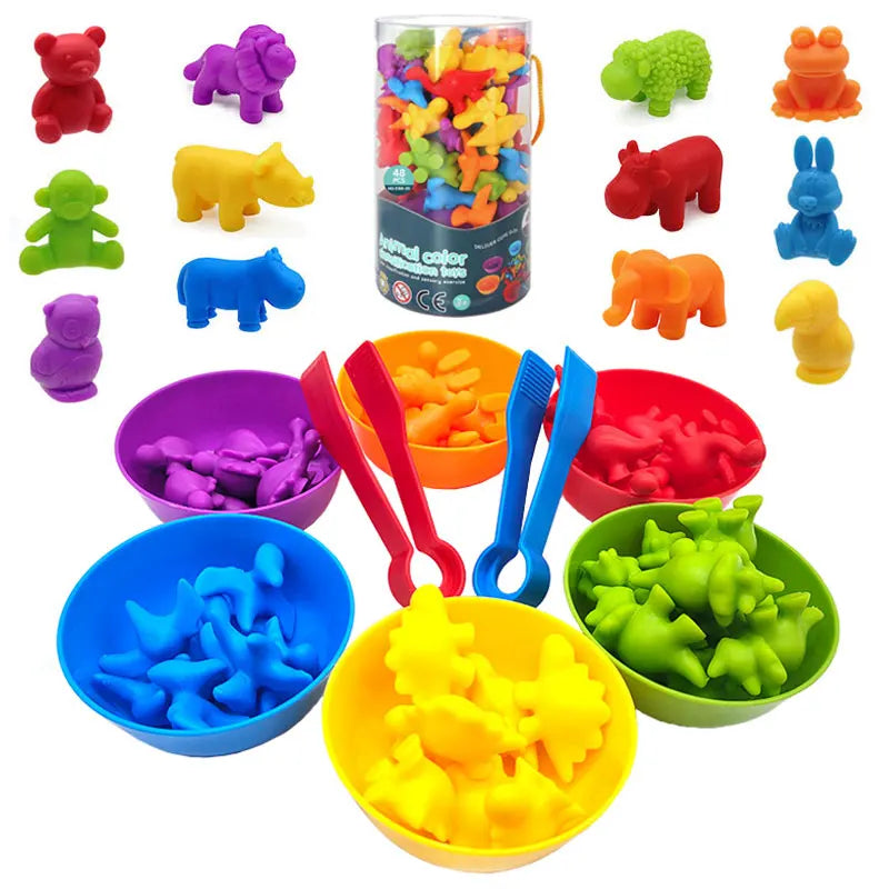 Montessori Material Rainbow Counting Bear