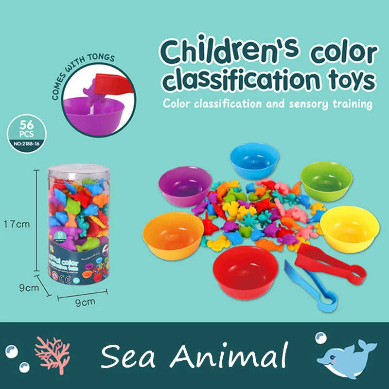 Montessori Material Rainbow Counting Bear