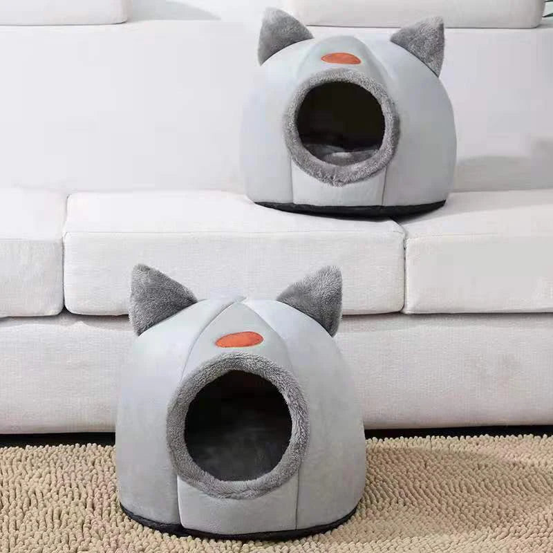New Deep Sleep Comfort In Winter Cat Bed Little Mat Basket