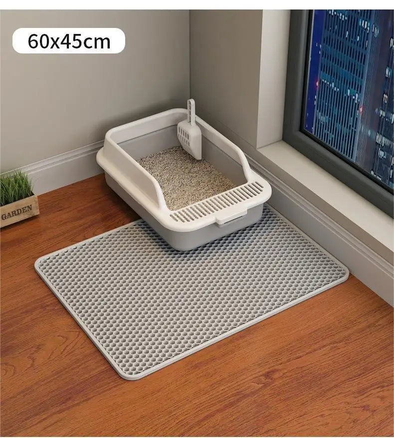 90X60CM Cat Litter Mat Waterproof Double Layer