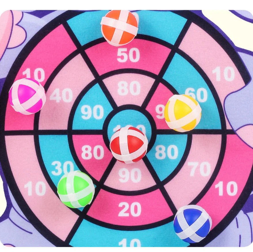 Child Montessori Toys for Kids 2 to 4 Years Old Cartoon Animal Dart Board