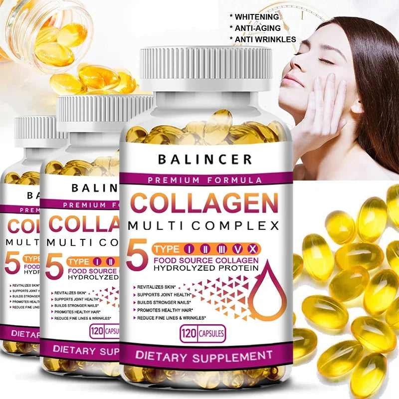 Complex Collagen Capsules Brighten Skin Tone