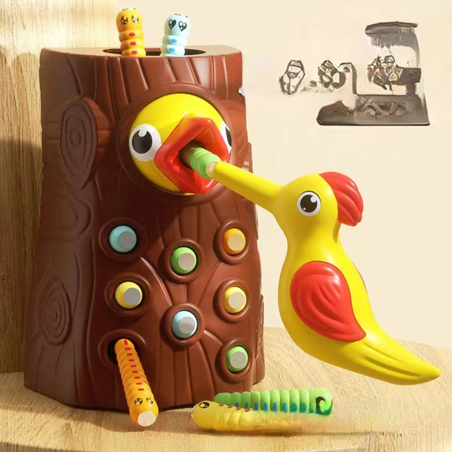 Montessori Educational Toys for Children Woodpecker