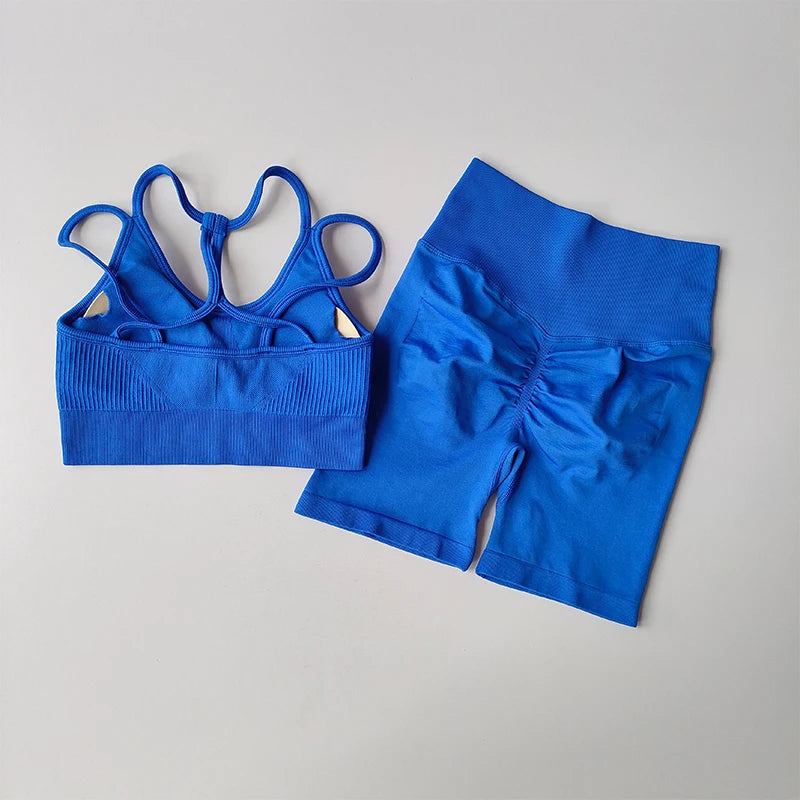 Peach High Waist Hip Lifting Sports Set
