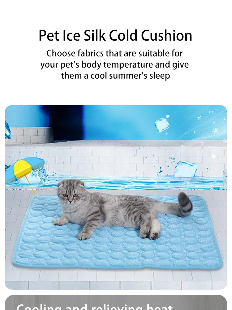 Pet Summer Ice Silk Cooling Mat