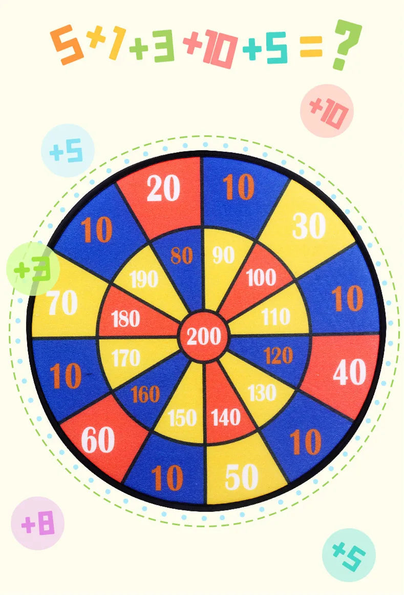 Child Montessori Toys for Kids 2 to 4 Years Old Cartoon Animal Dart Board