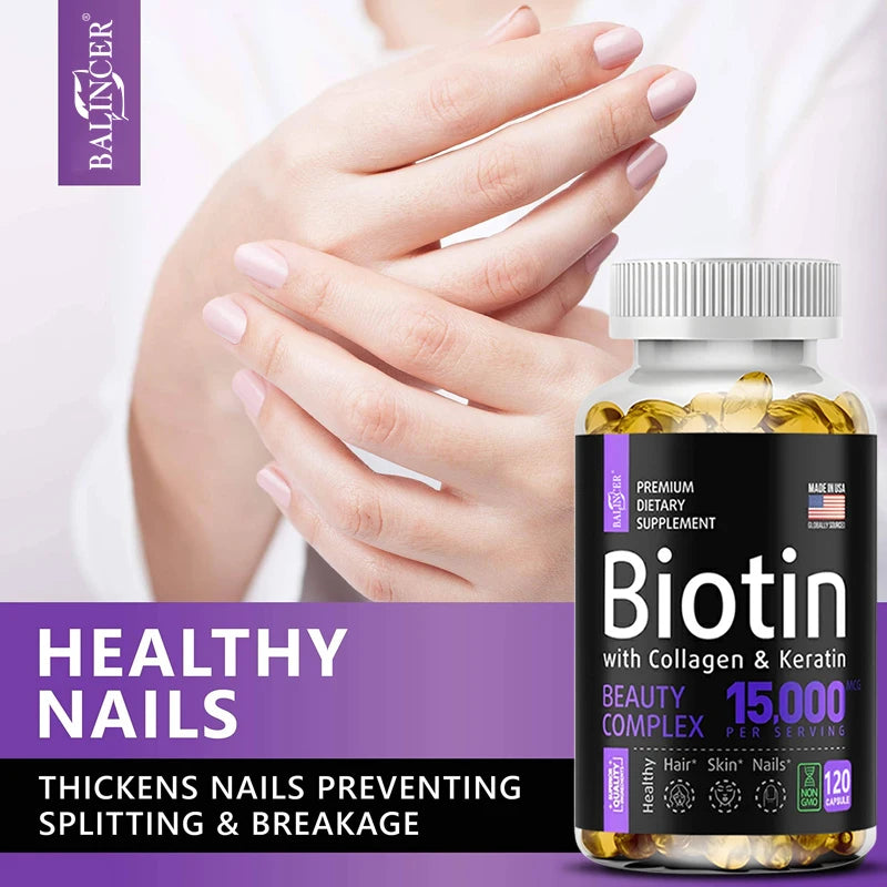 Balincer with Biotin + Collagen + Keratin Supplement