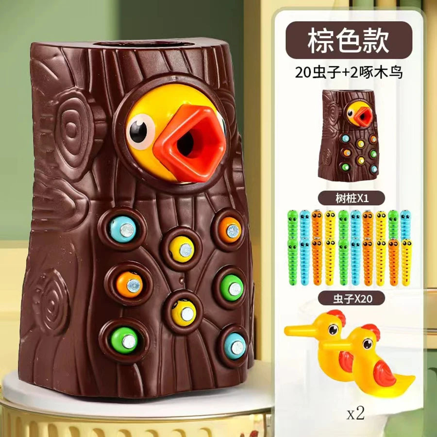 Montessori Educational Toys for Children Woodpecker