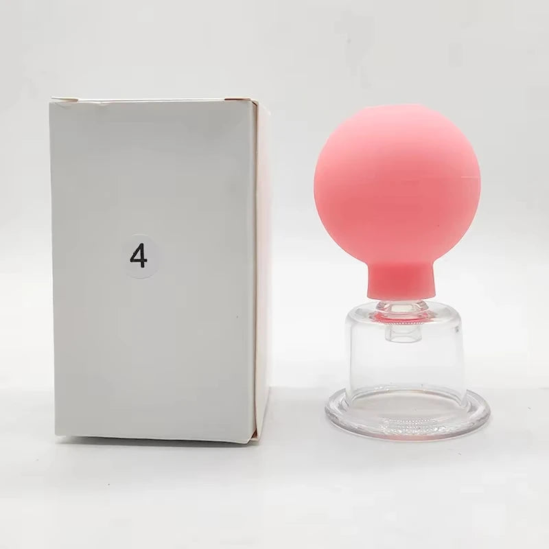 Vacuum Cupping Glass Jar Cellulite Massager For Face