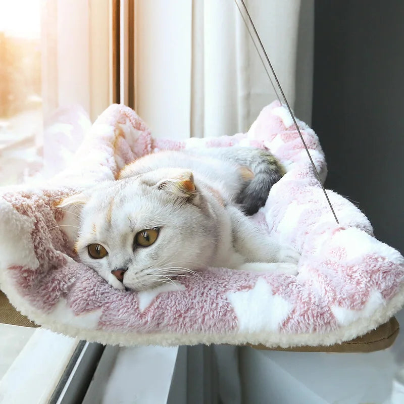 Pet Cat Hammock Aerial Hanging Cat Bed Cats