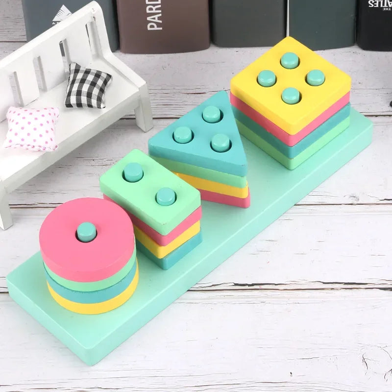 Baby Educational Toy Montessori Wooden 3D Toys