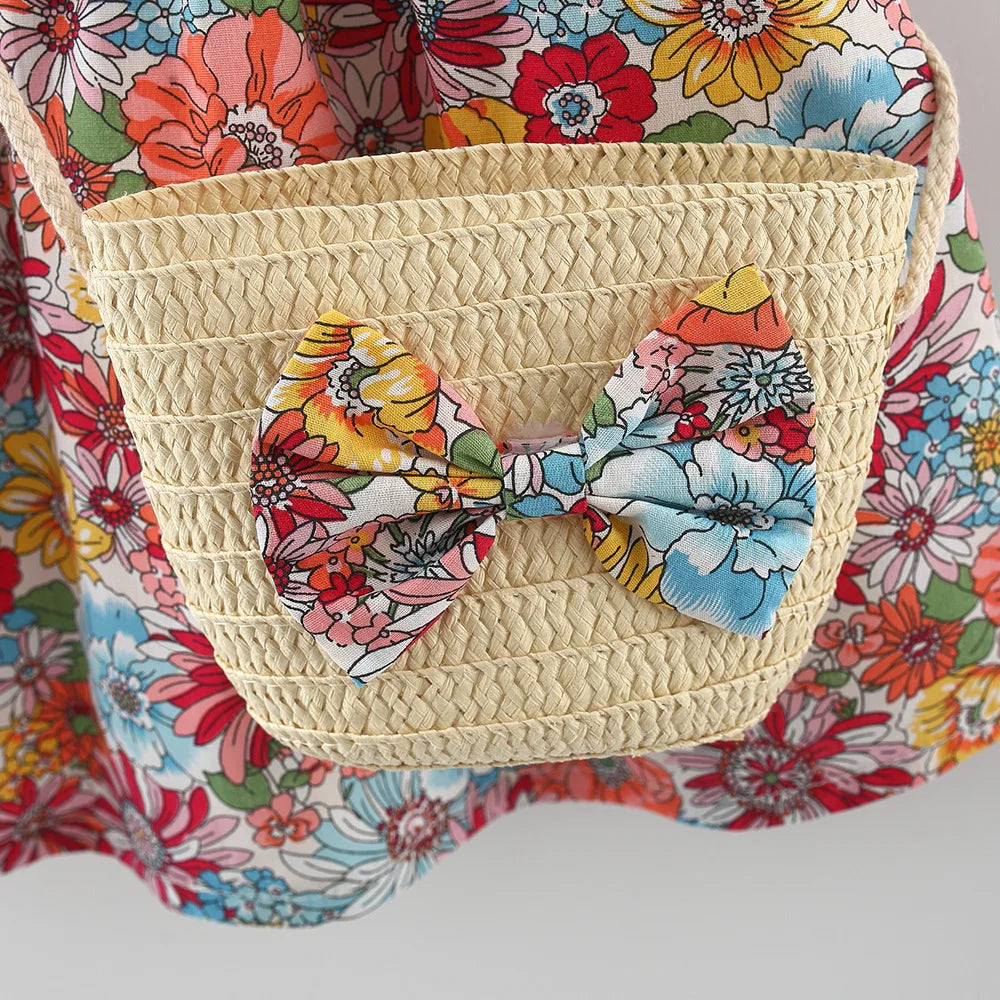 Summer Cotton Baby Dress Flower Printed