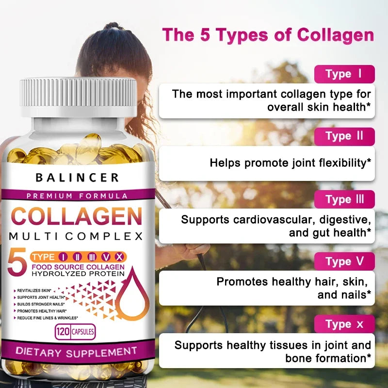 Complex Collagen Capsules Brighten Skin Tone