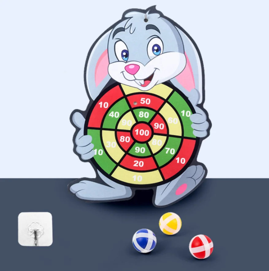 Child Montessori Toys for Kids 2 to 4 Years Old Cartoon Animal Dart Board