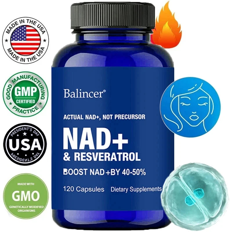 NAD+ Supplements Resveratrol Enhanced Collagen