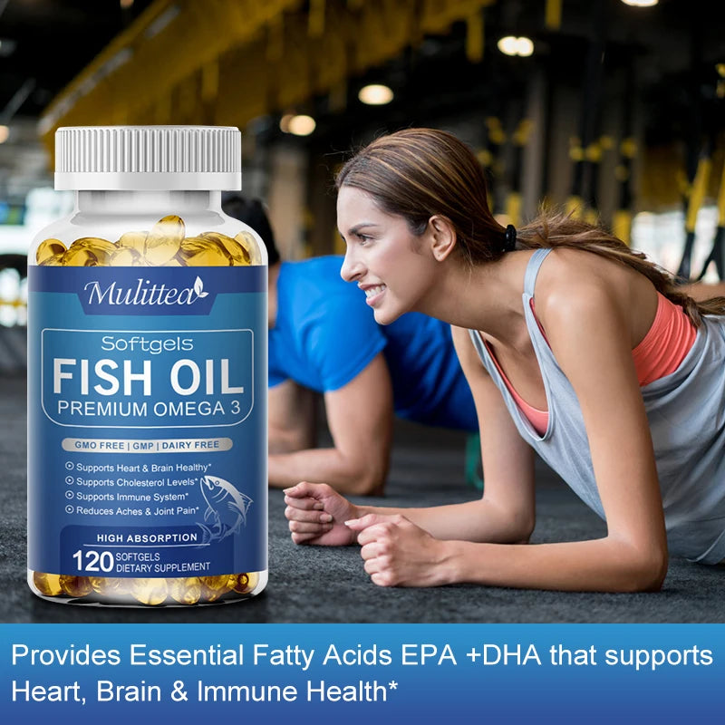 Mulittea Fish Oil Soft Gels  Omega 3 with  EPA & DHA