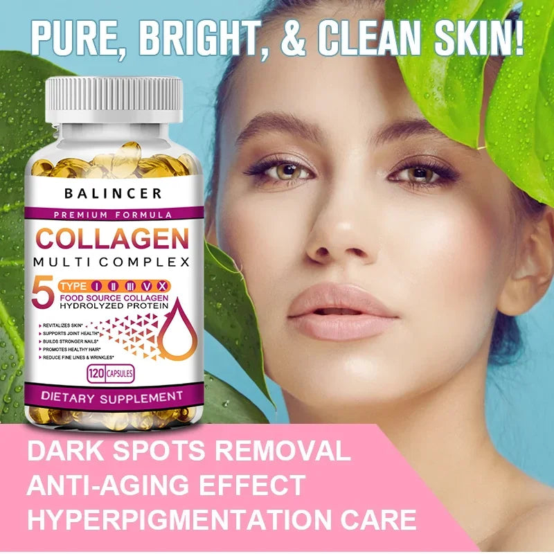 Complex Collagen Capsules Brighten Skin Tone