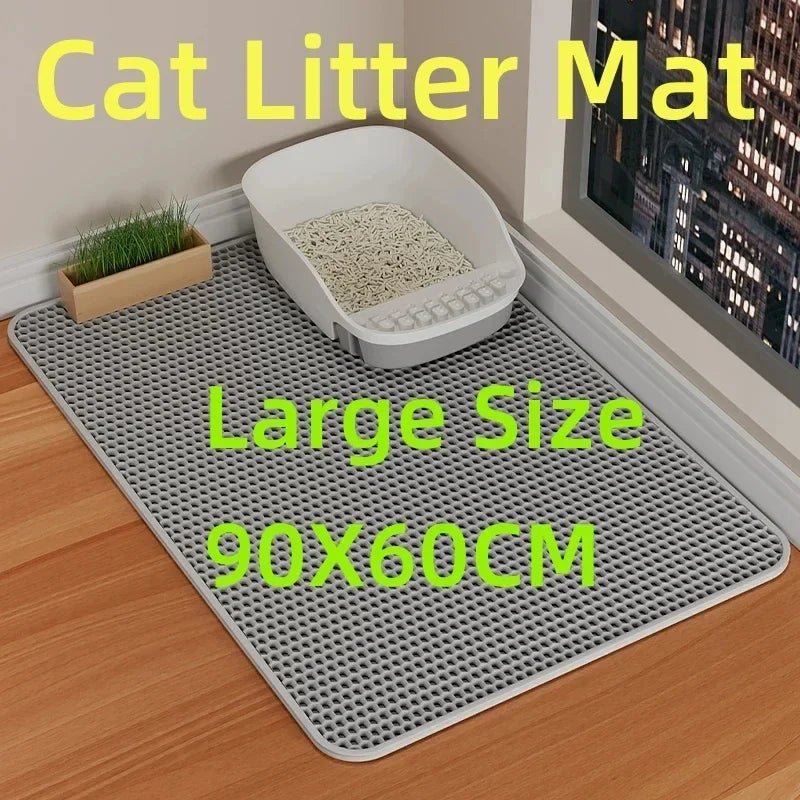 90X60CM Cat Litter Mat Waterproof Double Layer