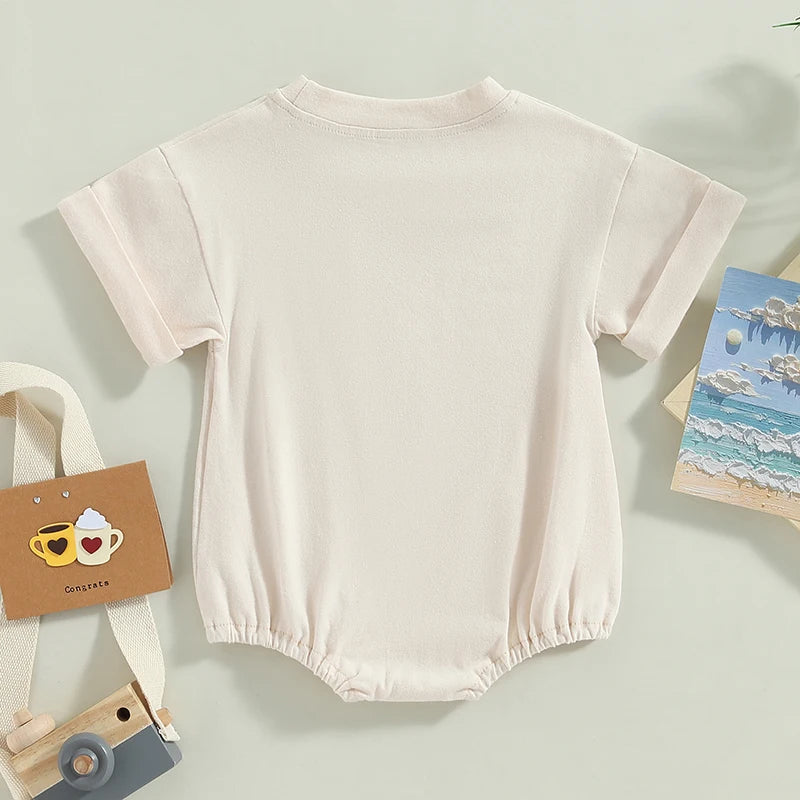 Unisex Baby Boy Girl Solid Color Short