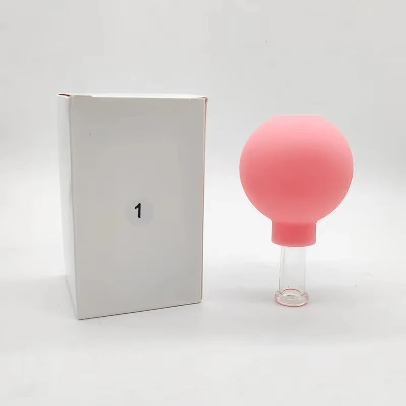 Vacuum Cupping Glass Jar Cellulite Massager For Face