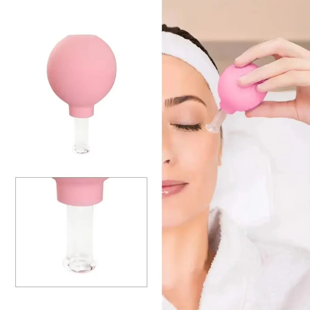 Vacuum Cupping Glass Jar Cellulite Massager For Face