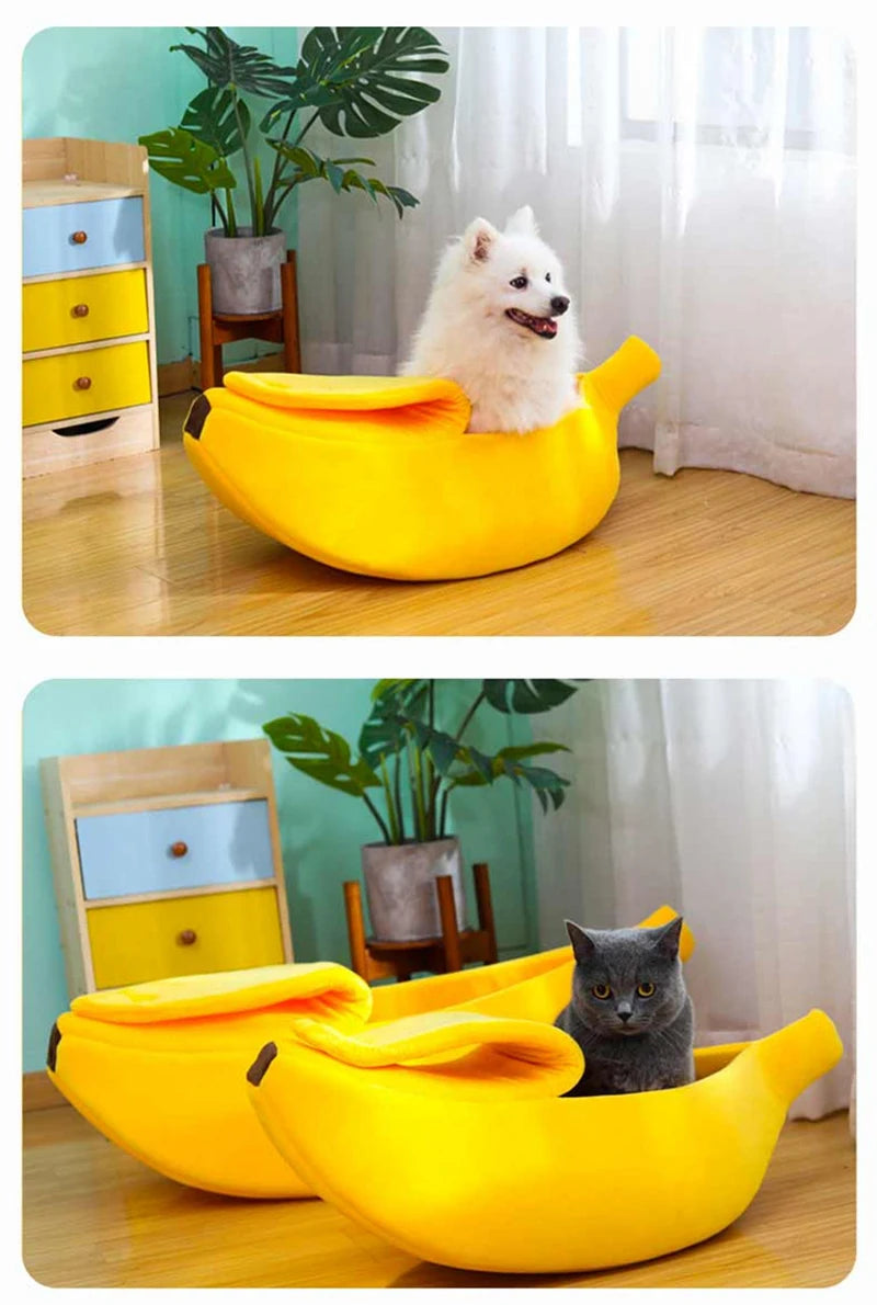 Banana Shaped Pet Bedding Comfortable Cat Nest