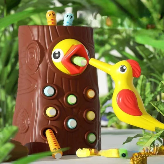 Montessori Educational Toys for Children Woodpecker