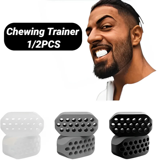 2Pcs Jaw Exerciser Fitness Jawline Muscle Training Double Chin Reducer