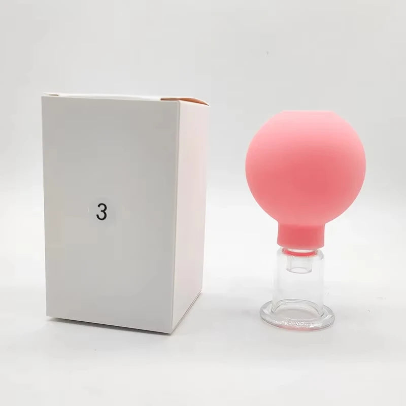 Vacuum Cupping Glass Jar Cellulite Massager For Face
