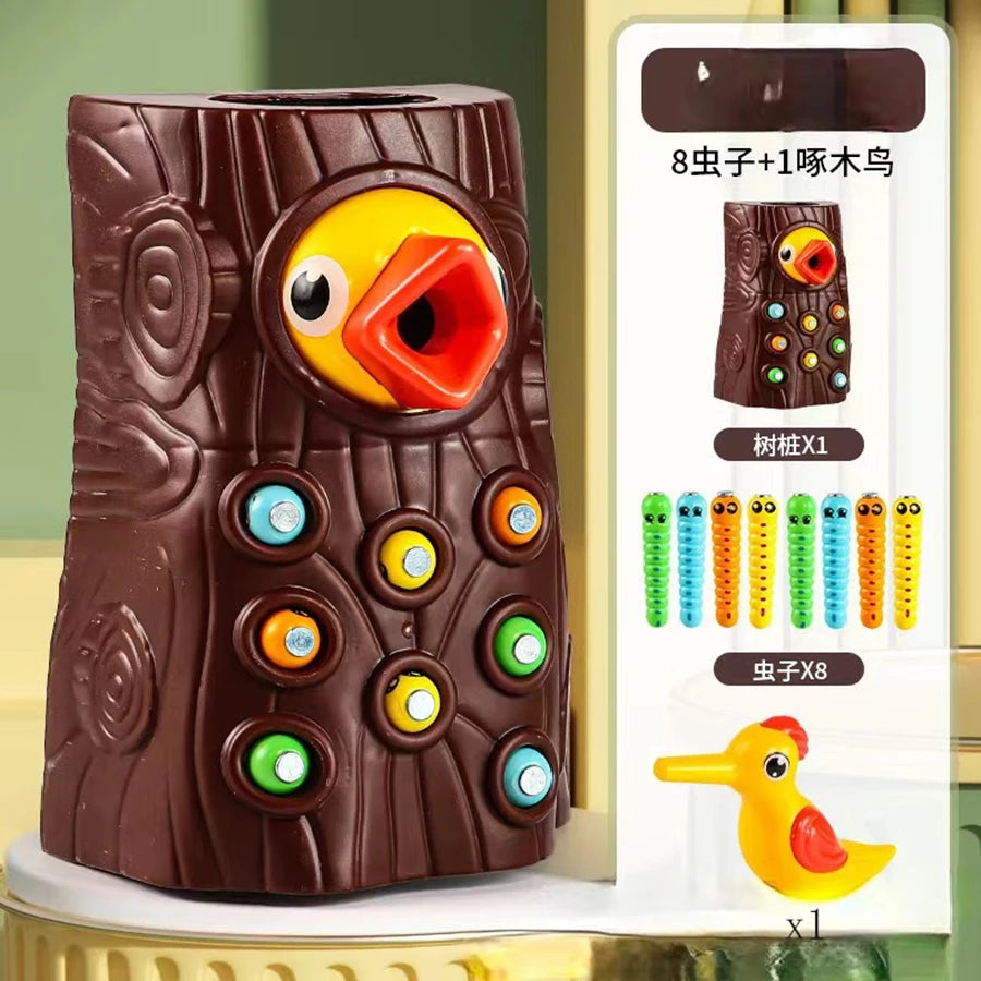 Montessori Educational Toys for Children Woodpecker
