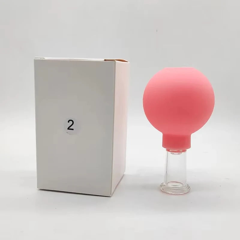 Vacuum Cupping Glass Jar Cellulite Massager For Face